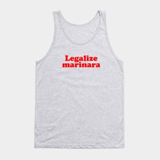 Legalize marinara funny retro vintage Tank Top